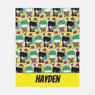 Cobertor De Velo Padrão de Cartão de Reprodução de Chibi Joker e Ba