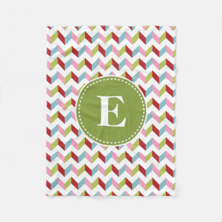 Cobertor De Velo Padrão de Chevron de Natal Personalizado