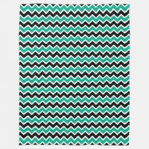 Padrão de Chevron Preto Teal Moderno