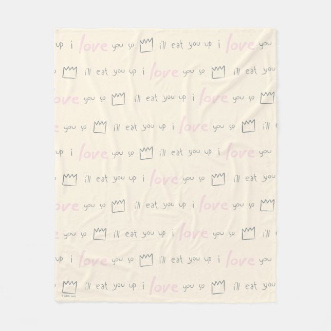 Cobertor De Velo Padrão de Citação dos Monstros (Frente)