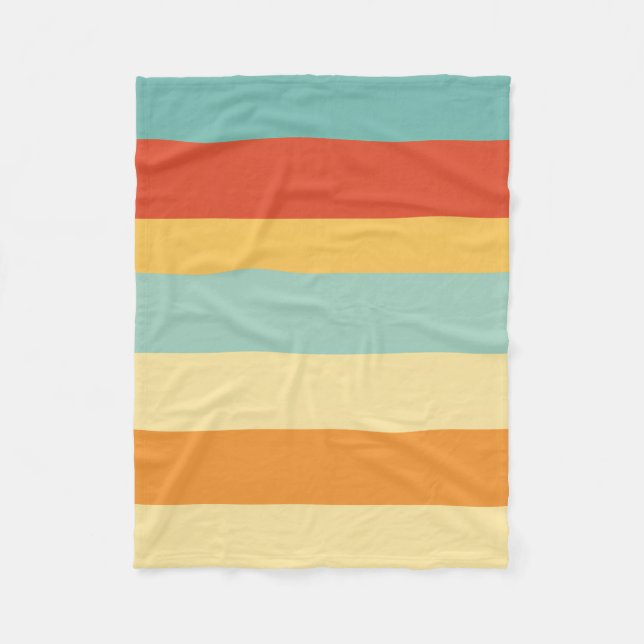 Cobertor De Velo Padrão de cores com striping retroativo (Frente)