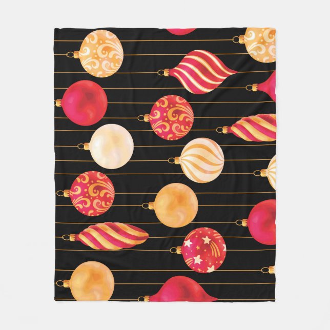 Cobertor De Velo Padrão de decoração de Natal Festivo (Frente)