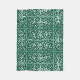 Cobertor De Velo Padrão de deslocamento verde de sábio