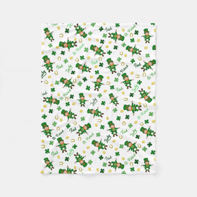 Cobertor De Velo padrão de Dia de São Patrício (Frente)
