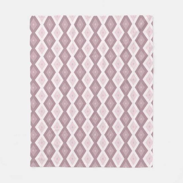 Cobertor De Velo padrão de diamante rosa rosa quartz (Frente)