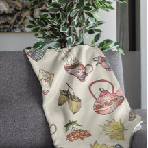 Padrão de Elementos do outono de Cozy