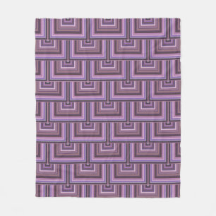 Cobertor De Velo Padrão de escalas quadradas das faixas de Mauve