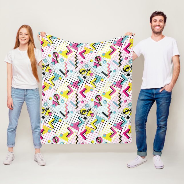 Cobertor De Velo Padrão de Estilo de Memphis Pós-moderno (In Situ)