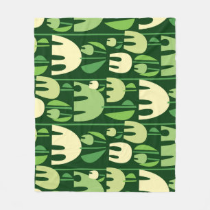 Cobertor De Velo Padrão de Estilo Escandinavo das Tulipas