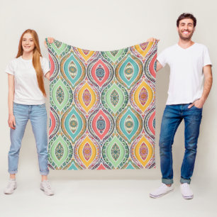 Cobertor De Velo Padrão de estilo mandala impressão étnico colorido