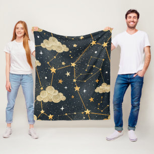 Cobertor De Velo Padrão de Estrelas da Constelação Celeste (2)