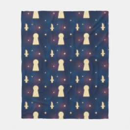 Cobertor De Velo Padrão de Faca de Faca de Fleece Blanket Starry Ni