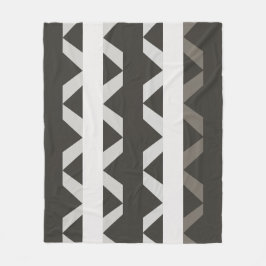 Cobertor De Velo Padrão de Faixa de Triângulo Branco da Cinza Conte