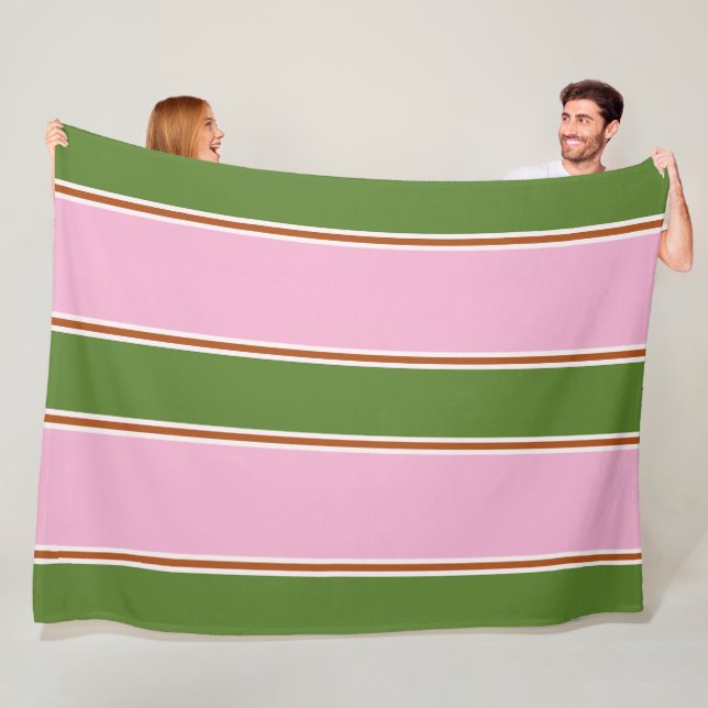 Cobertor De Velo Padrão de faixa verde rosa retrorreflector (In Situ)