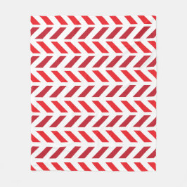 Cobertor De Velo Padrão de Faixa Vermelha de Zigzag