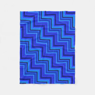 Cobertor De Velo Padrão de faixas azuis