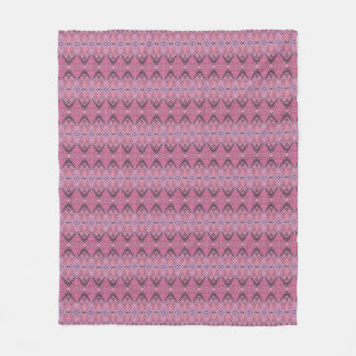 Cobertor De Velo Padrão de faixas de diamante rosa e preto