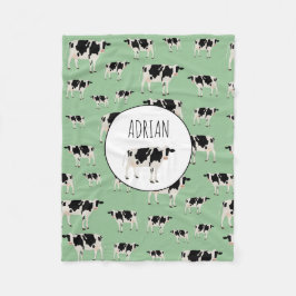 Cobertor De Velo Padrão de Fazenda de Vaca Personalizada