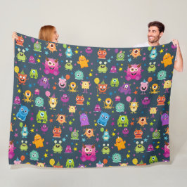 Cobertor De Velo Padrão de Festa de Halloween Monstro de Figurino B