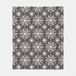 Cobertor De Velo Padrão de flocos de neve brancos