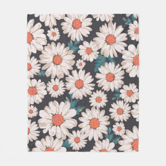 Cobertor De Velo Padrão de Flor da Margarida do Flor Sensível