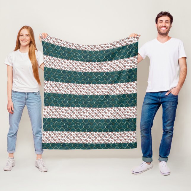 Cobertor De Velo Padrão de Flor de Cores d'Água (In Situ)