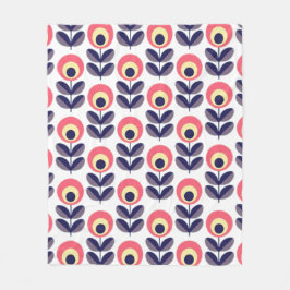 Cobertor De Velo Padrão de Flor Retroativo