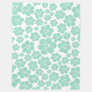 Cobertor De Velo Padrão De Flor - Verde (Casa Da Moeda)