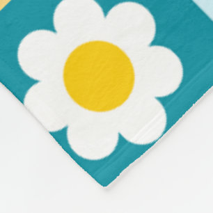 Cobertor De Velo Padrão de Flores Pastel Coloridas Fofo Retrô