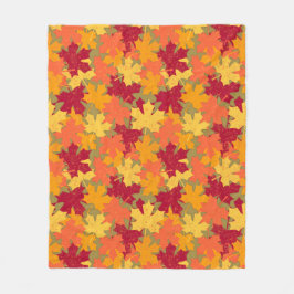 Cobertor De Velo Padrão de Folha de outono