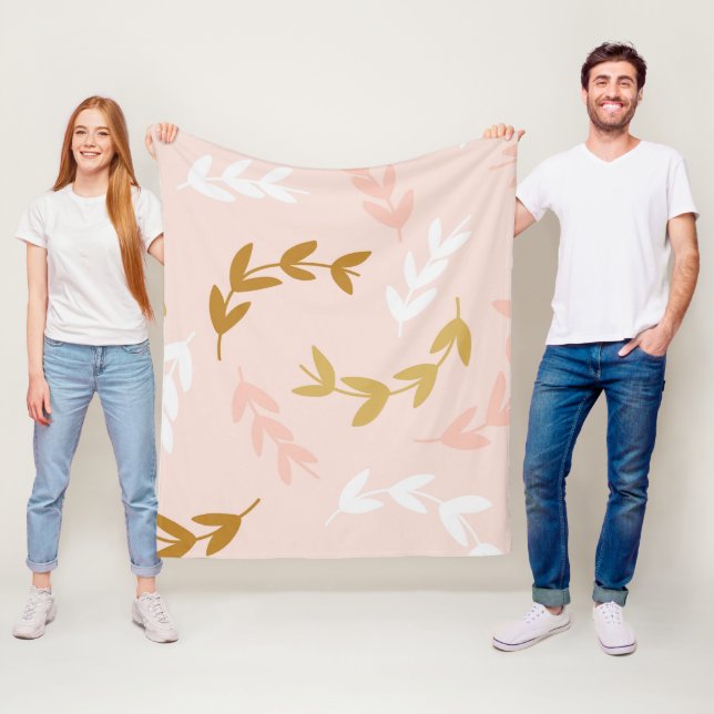 Cobertor De Velo Padrão de Folhas 4 (In Situ)