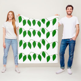 Cobertor De Velo Padrão de Folhas Verdes Tropicais