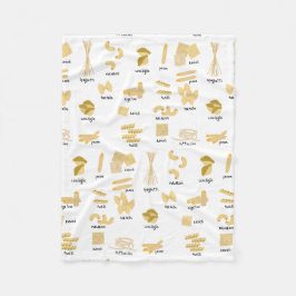 Cobertor De Velo Padrão de Formas e Nomes de Massa Italiana