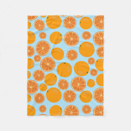 Cobertor De Velo Padrão de Fruta laranja
