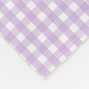 Cobertor De Velo Padrão de Gingham Roxo
