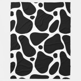 Cobertor De Velo Padrão de girafa preto e branco