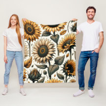 Padrão de girassol vibrante