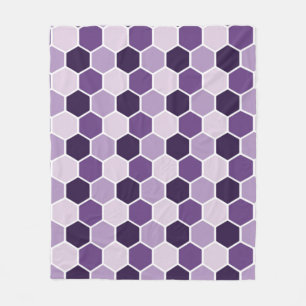 Cobertor De Velo Padrão de hexágono ultravioleta sem costura. Honey