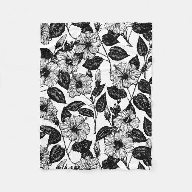 Cobertor De Velo Padrão de hibiscus (Frente)