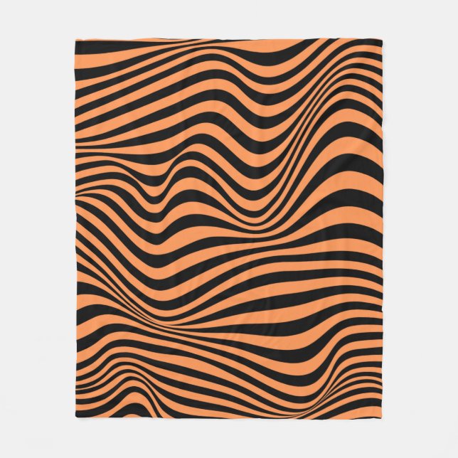 Cobertor De Velo Padrão de ilusão óptica ondulada (Frente)