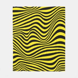 Cobertor De Velo Padrão de ilusão óptica ondulada