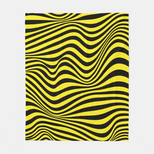 Cobertor De Velo Padrão de ilusão óptica ondulada (Frente)