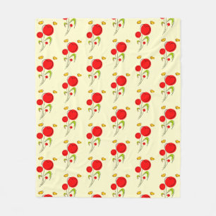Cobertor De Velo Padrão de Ilustração das Flores do Coração Ve