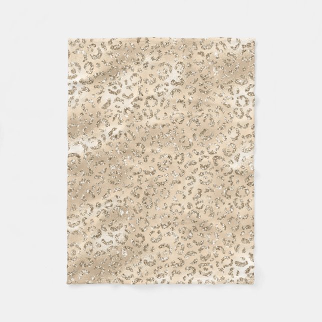 Cobertor De Velo Padrão de Impressão de Pele de Leopardo Guepardo A (Frente)