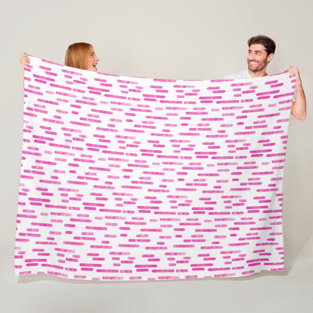 Cobertor De Velo Padrão de Linhas Arredondadas de Tinta | Rosa Bril (In Situ)
