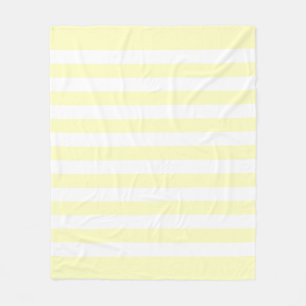 Cobertor De Velo Padrão de Linhas Brancas e Pastel Amarelo Suave