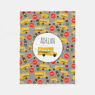 Cobertor De Velo Padrão de Luzes de Tráfego de Paragem de Barrament