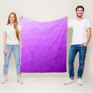 Cobertor De Velo Padrão de malha geométrica gradiente de lavanda ro