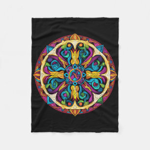 Cobertor De Velo Padrão de Mandala de Geometria Sagrada