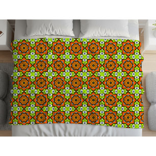 Cobertor De Velo Padrão de mandala geométrica colorida